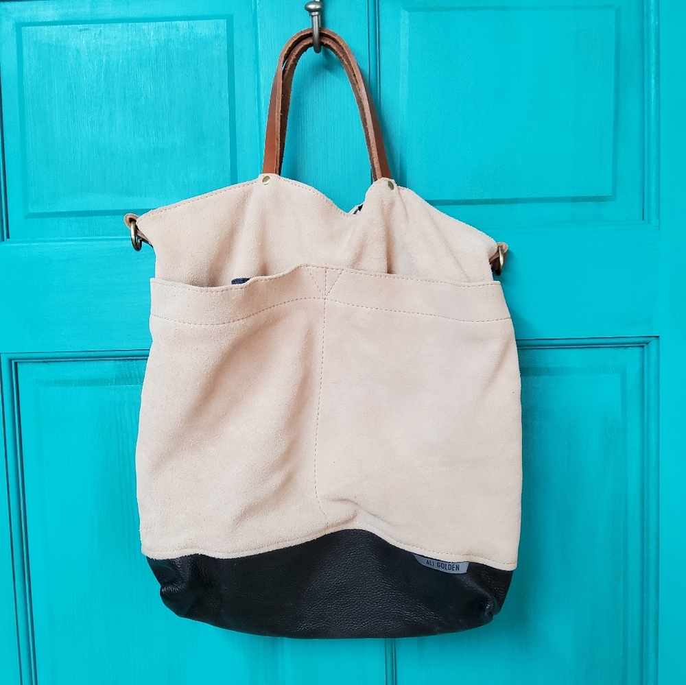 Black and tan, Ali Golden shoulder bag.